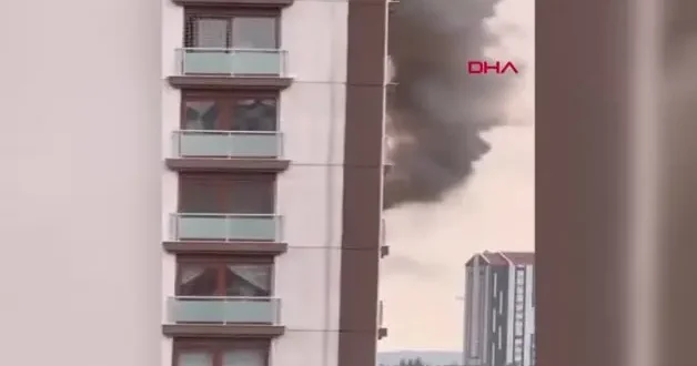 Ankara da korku dolu anlar! Alevler daireyi bir anda sardı...