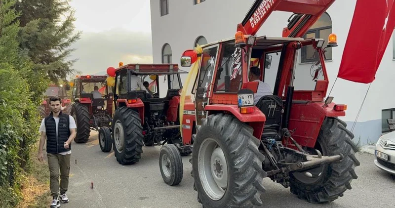 Düzce’de traktörlü sünnet konvoyu yapıldı