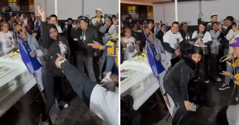 Kocasının tabunun yanında twerk yapan kadın sosyal medyayı ikiye böldü