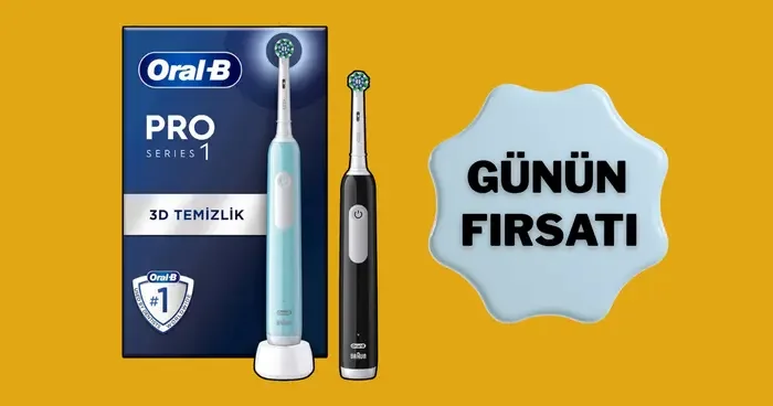 Daha beyaz gülümseme! Oral B Pro Series 1 Diş Fırçası ikili pakette indirim başladı