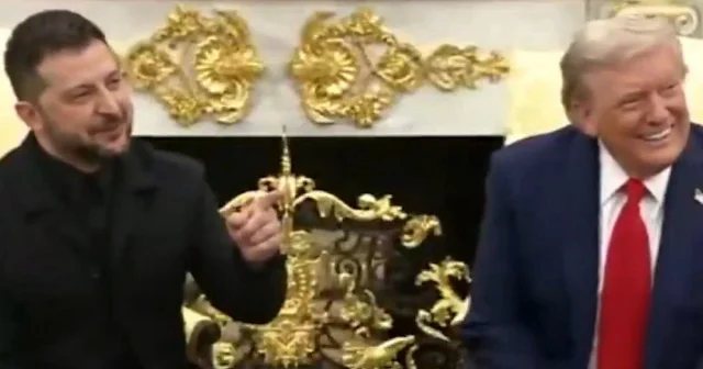 Muhabirle Zelenski arasında güldüren takım elbise diyaloğu: Ama sen aynı elbiseyi giymişin VİDEO İZLE