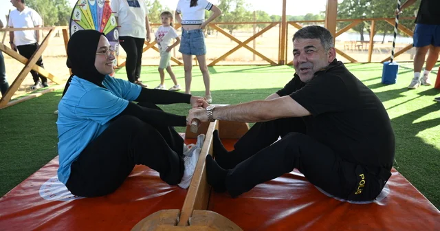 Edirne Emniyet Müdürlüğü personeli ve aileleri Musabeyli Korusu nda kamp yaptı Edirne Haberleri