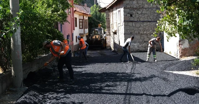 Güdül de yol çalışmaları sürüyor Ankara Haberleri