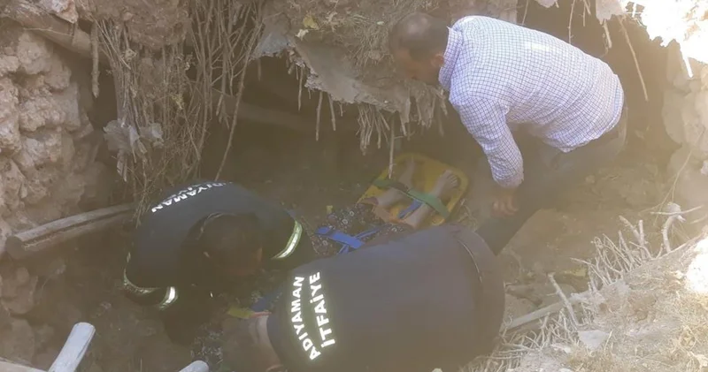 Adıyaman da yaşlı kadın göçük altında kaldı