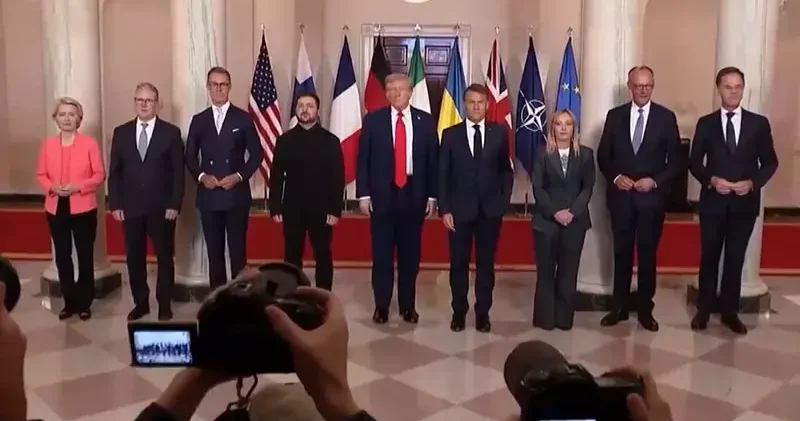 Trump, Zelenskiy ve AB liderleri Beyaz Saray’da bir araya geldi