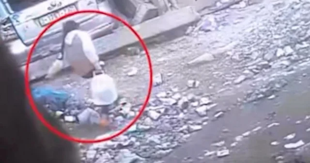 İsrail su taşıyan Gazzeli küçük kızı bombaladı VİDEO İZLE