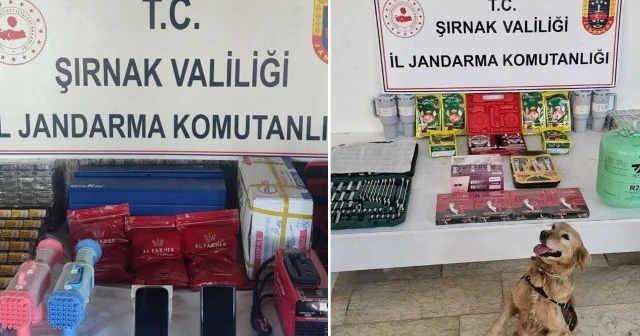 Şırnak’ta 8 milyon lira değerinde gümrük kaçağı ürünler ele geçirildi Şırnak Haberleri