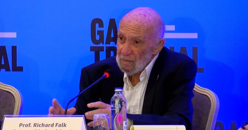 Gazze Mahkemesi Başkanı Falk: Soykırım karşısında sessizlik suç ortaklığıdır