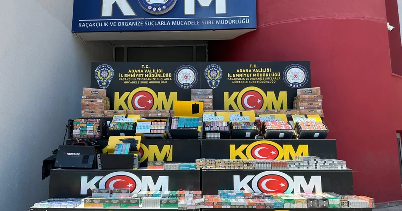Adana da kargo paketlerinde kaçak 1350 paket sigara ve 1900 elektronik sigara bulundu