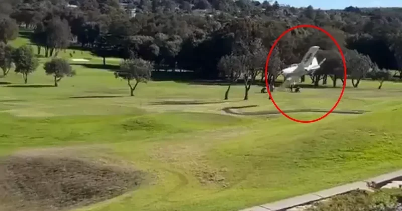 Avustralya da hafif uçak golf sahasına indi: 2 yaralı