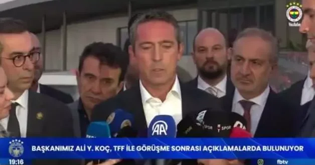 Ali Koç konuşurken ezan okundu! Göğe bakarak tek bir şey söyledi