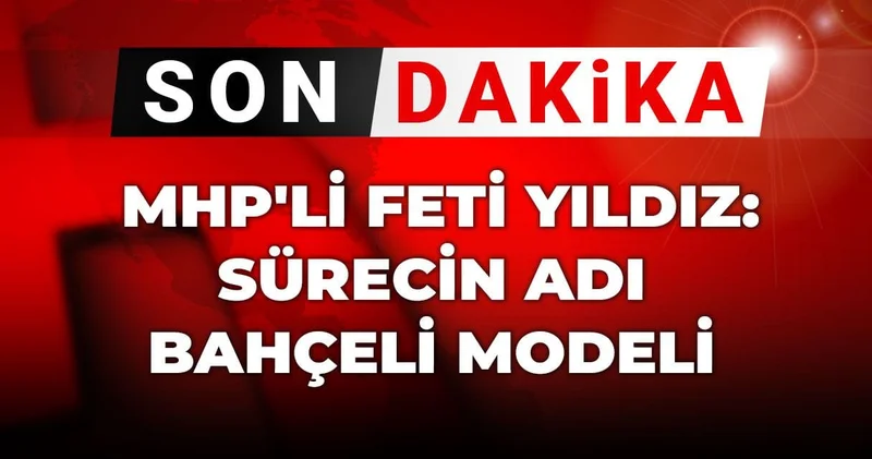 Son Dakika MHP li Feti Yıldız: Sürecin adı Bahçeli modeli