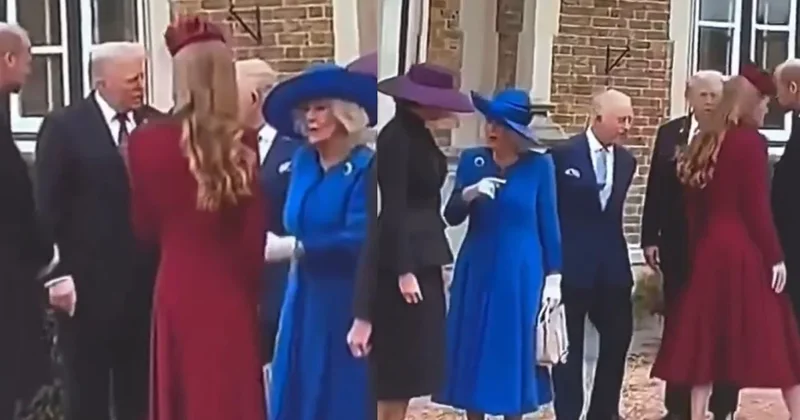 Kraliyet ailesinde bile kaynana huyu değişmiyor! Kraliçe, gelini Prenses Kate i Trump ın yanında kovdu Sözcü Gazetesi