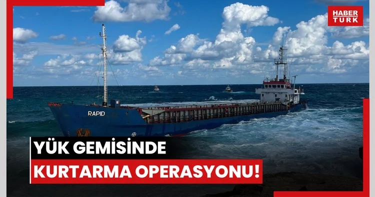 Karaya oturan gemide kurtarma operasyonu