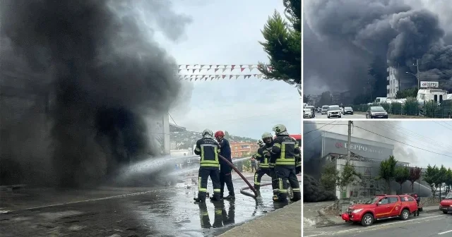 Trabzon’da AVM’de korkutan yangın: Dumanlar gökyüzünü kapladı Trabzon Haberleri