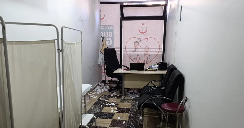 Mardin de aile hekimine darp! O anlar kamerada