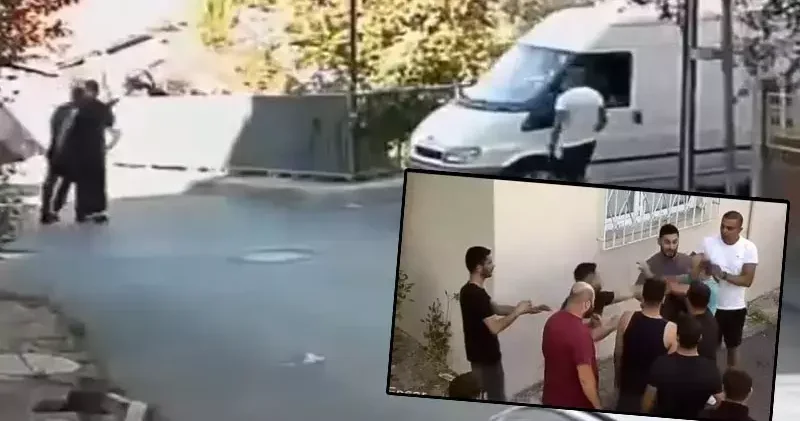 Ümraniye de iddiaya göre trafikte tartıştıkları kişiyi dövmek için gelip annesini darbettiler