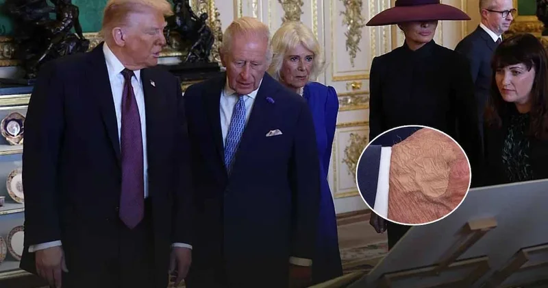 Donald Trump, İngiltere ziyareti sırasında bu kez de gizemli sarı lekeyle yeni sağlık endişelerine yol açtı Sözcü Gazetesi