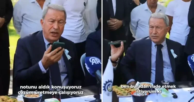 Hulusi Akar, vatandaşın şikayeti üzerine Bakan Yerlikaya yı aradı