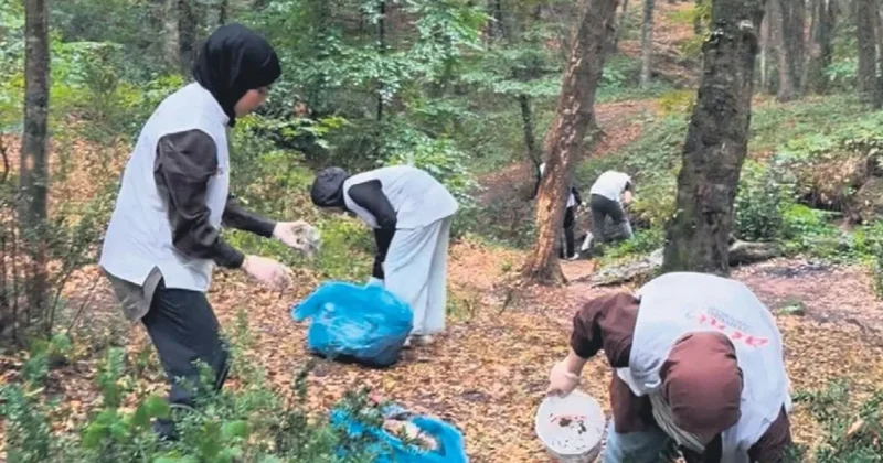 Tıp öğrencileri yangın nöbetinde