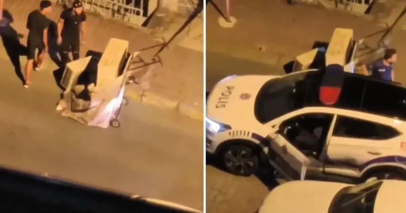 Gece yarısı yaptıkları rezilliğe bakın: Neyse ki polisler suçüstü yakaladı