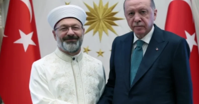 Eski Diyanet İşleri Başkanı Ali Erbaş tan Cumhurbaşkanı Erdoğan a ziyaret