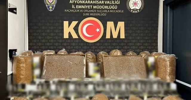 Şüpheyle durdurulan kamyonette ele geçirildi: Tam 60 bin adet Afyonkarahisar Haberleri