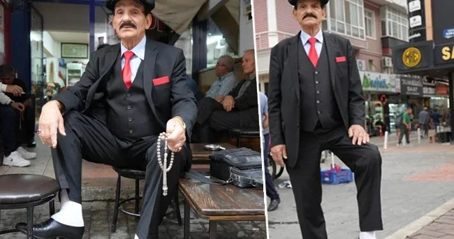 Yürüyen Çarşamba görenlerin ilgi odağı oluyor! 50 yıldır bu şekilde geziyor: Kimseye bir özentim yok