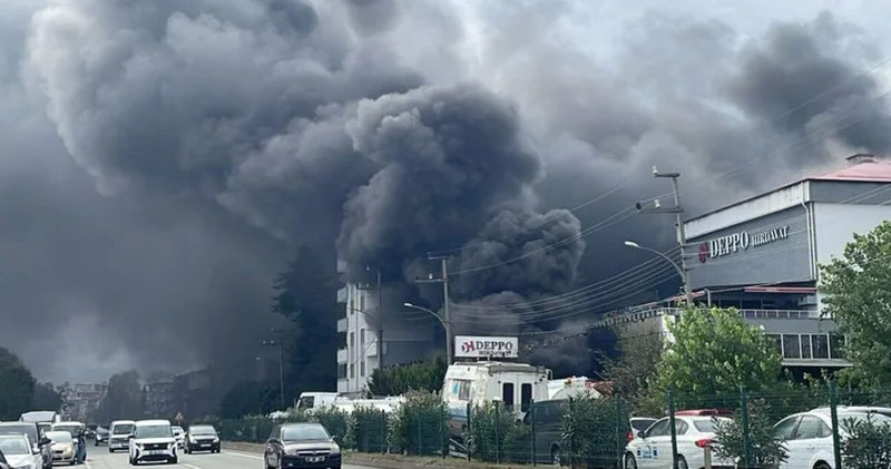 Trabzon da feci yangın! Dumanlar yükseldi! Son dakika haberleri