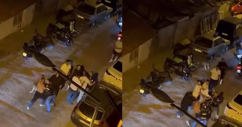 Kağıthane de yumruklu kavga; Annesini Yürü eve diyerek uzaklaştırdı