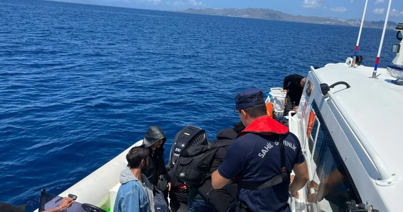 Muğla açıklarında 33 göçmen düzensiz yakalandı