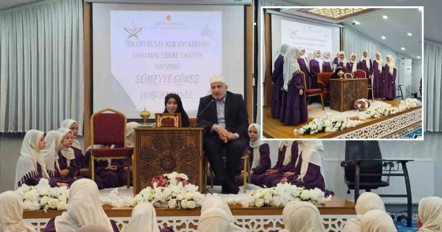 İki yılda hafız oldu: 13 yaşındaki Sümeyye tek oturuşta Kur an ı Kerim in hepsini ezbere okudu Aktüel Haberleri