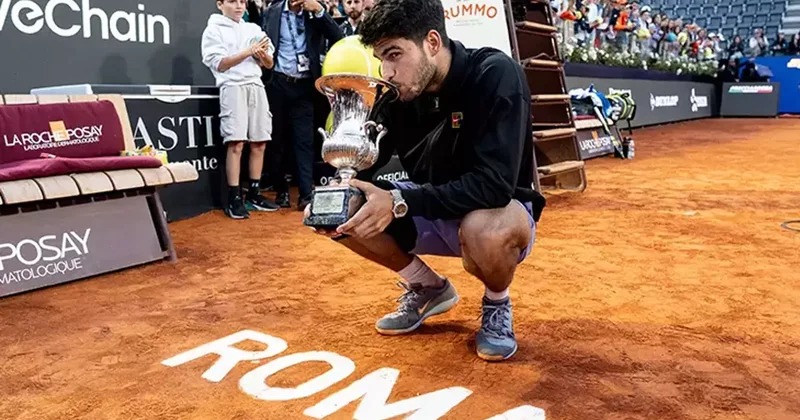Alcaraz claims maiden Rome Masters title beating no. 1 Sinner again!