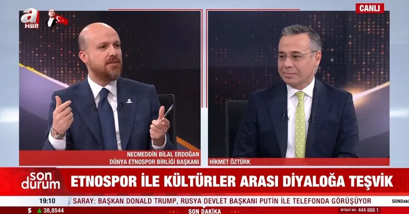 Bilal Erdoğan dan A Haber de önemli açıklamalar: Etnospor dünya barışına da katkı sağlayacak bir şey...