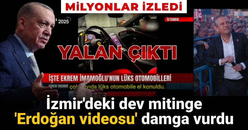 İzmir deki dev mitinge Erdoğan videosu damga vurdu: Milyonlar izledi