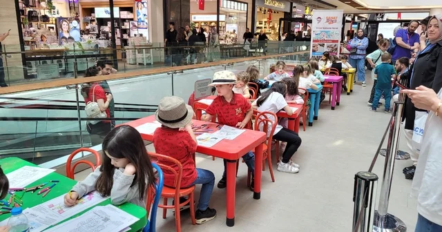 Samsun da çocuklar değerlerini resim boyayarak tanıdı Samsun Haberleri