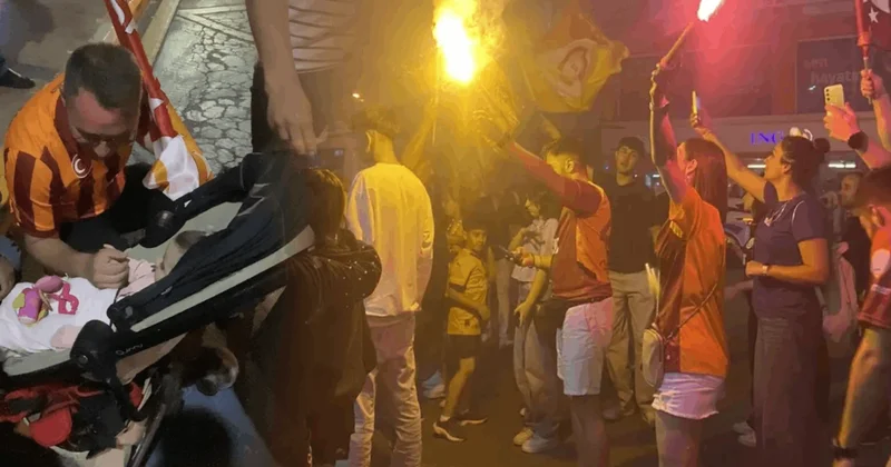 Şampiyonluk kutlarken bebeklerini yolun ortasında unuttular Sözcü Gazetesi