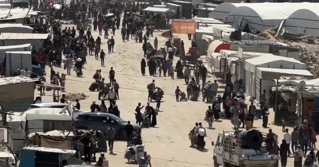 İsrail’in saldırıları sonrası Filistinliler güvenli bölgelere göç etmeye devam ediyor VİDEO İZLE