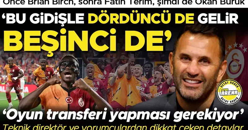 Üçüncü kez üçte üç: Galatasaray’ın yükselen gücü Okan Buruk! ‘Bu gidişle dördüncü de gelir, beşinci de’, ‘Oyuncudan önce oyun transferi yapması gerekiyor’