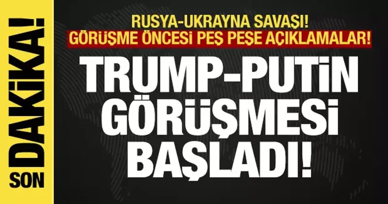 Son dakika... Kremlin den flaş Trump açıklaması! Putin Trump görüşmesi başladı!