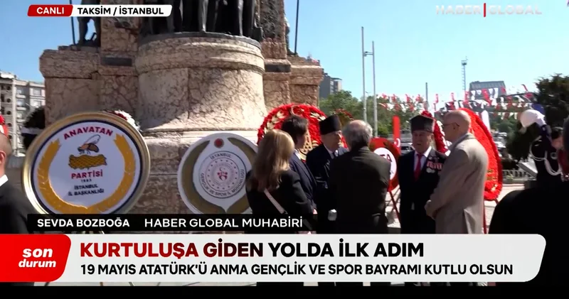İstanbul da 19 Mayıs coşkusu: Kutlamaların adresi Taksim Meydanı