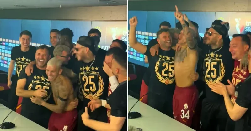 Okan Buruk u istifaya davet ettiler! İşte futbolcuların basın toplantısını bastığı anlar
