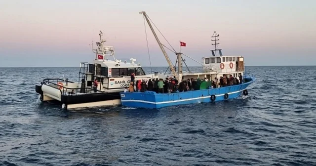 Edirne açıklarında balıkçı teknesinde 92 düzensiz göçmen yakalandı Edirne Haberleri