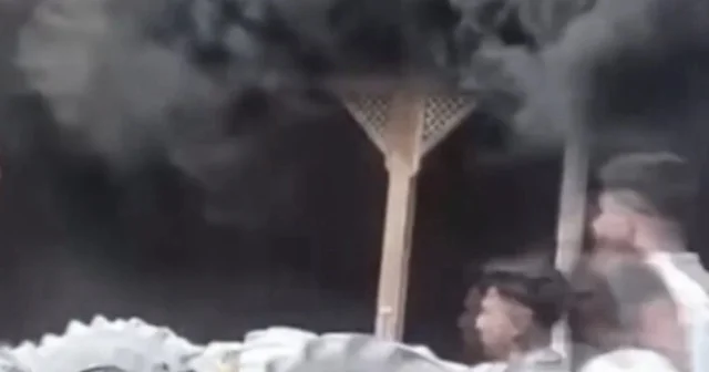 Suruç’ta yangın paniği: Çocuklar dumanların içine daldı VİDEO İZLE