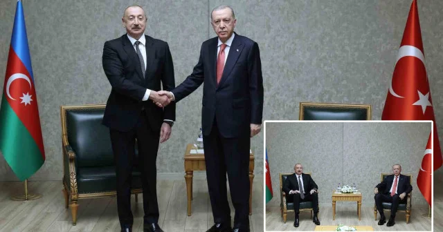 Erdoğan Aliyev ile görüştü Politika Haberleri