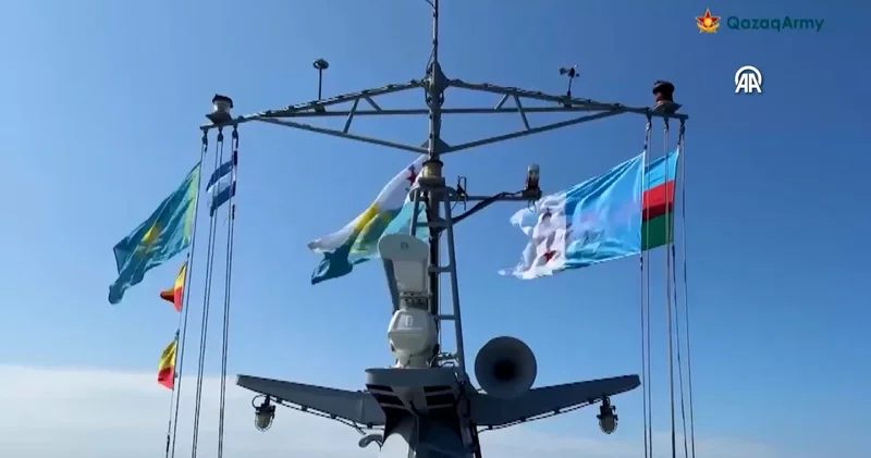 Kazakistan ve Azerbaycan, Hazar da ortak tatbikat yaptı