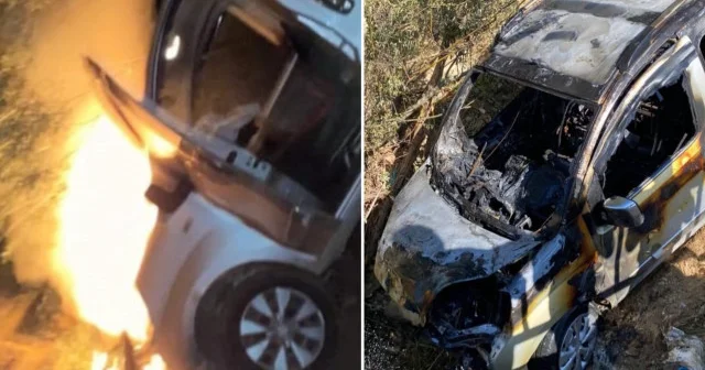 Kaza sonrası alev araçtan kendi imkanları ile çıkan sürücü hastaneye kaldırıldı Isparta Haberleri