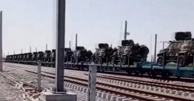 İhraç edilen zırhlı muharebe araçları Marmaray hattını kullanarak tren ile Avrupa’ya gönderiliyor VİDEO İZLE