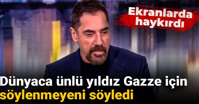 Ekranlarda haykırdı: Dünyaca ünlü yıldız Gazze için söylenmeyeni söyledi