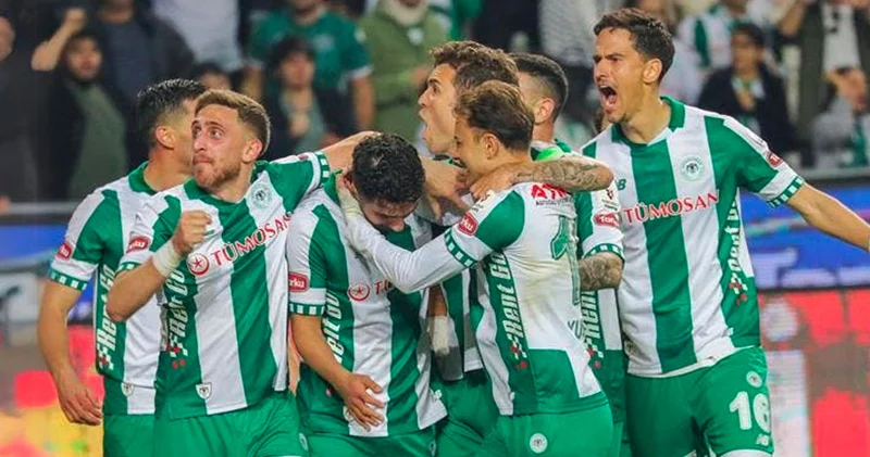 Konyaspor Süper Lig de ikinci oldu
